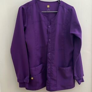 Wonderwink Purple scrub jacket